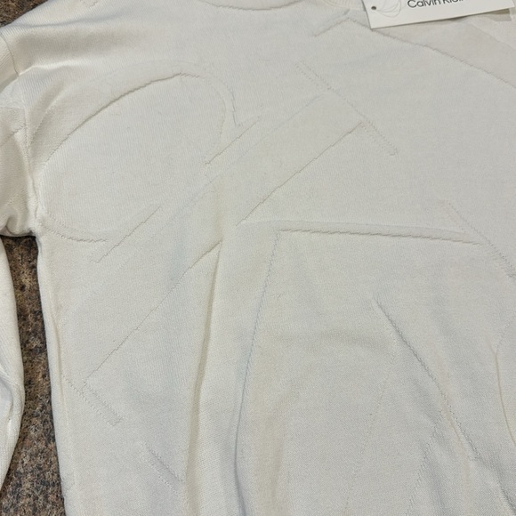 Calvin Klein Long Sleeve Sweater Size XL Soft White Pull On Lightweight - Picture 9 of 15
